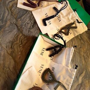 2025 Bottega Veneta Intrecciato Leather Bag Charms